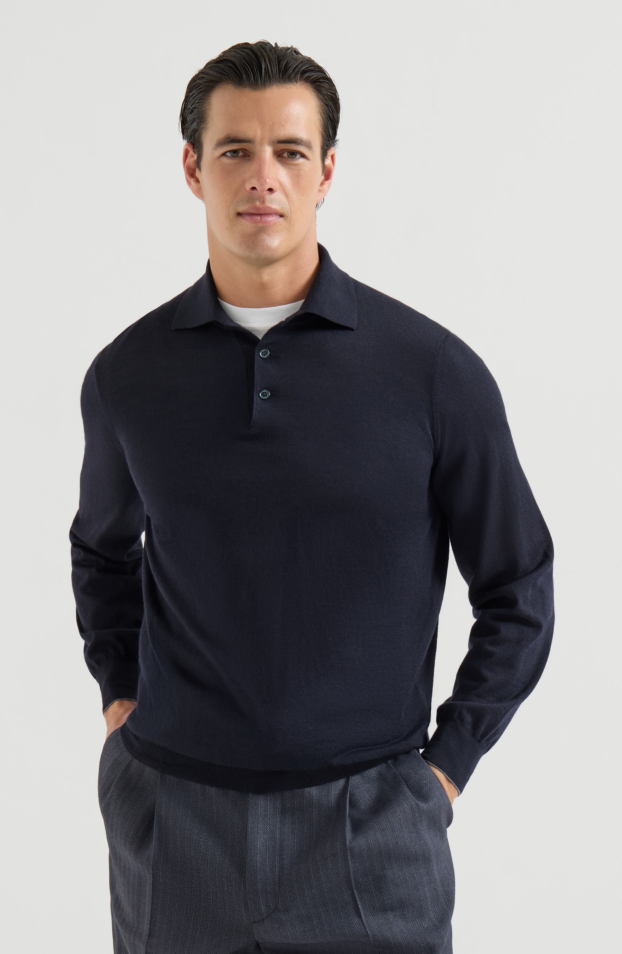 Polo-style sweater - image 2