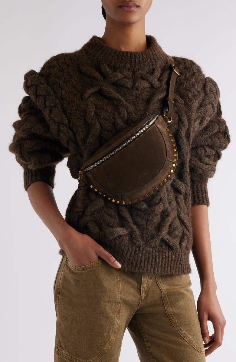 Isabel Marant Skano Stud Crossbody Bag, Alternate, color,