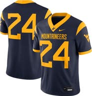 Nike Men's Nike #24 Navy West Virginia Mountaineers Game Jersey