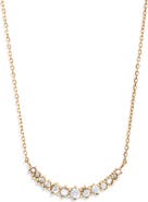 Nordstrom Waterproof Cubic Zirconia Bar Necklace