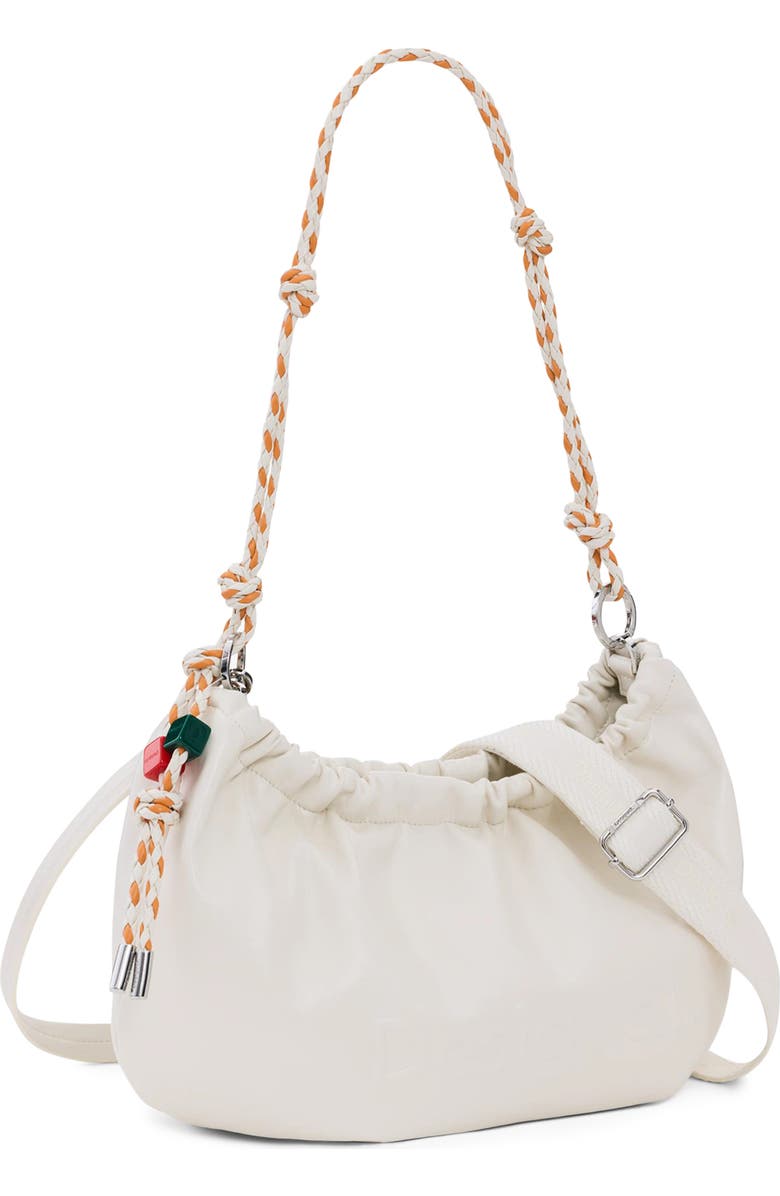 Desigual Faux Leather Shoulder Bag, Alternate, color, Medium Beige