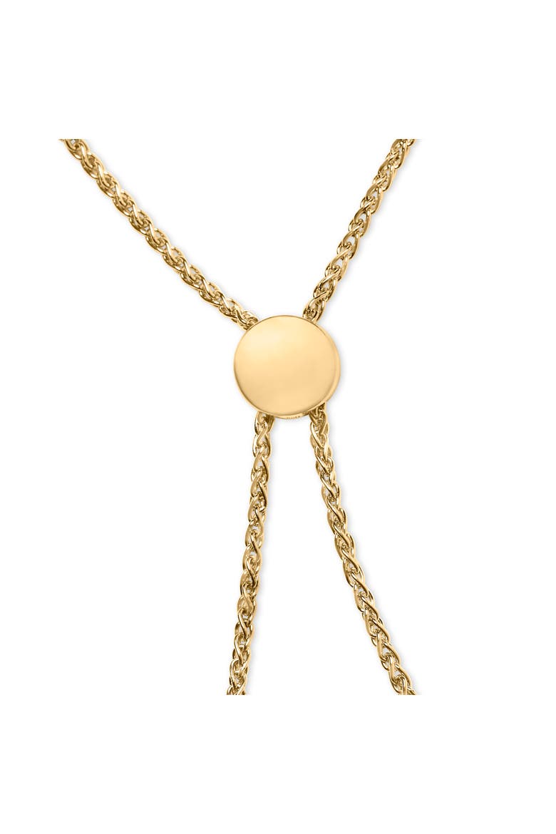 Gold Vermeil Diamond Accent Bar Lariat Bolo Bracelet, Alternate, color, Silver