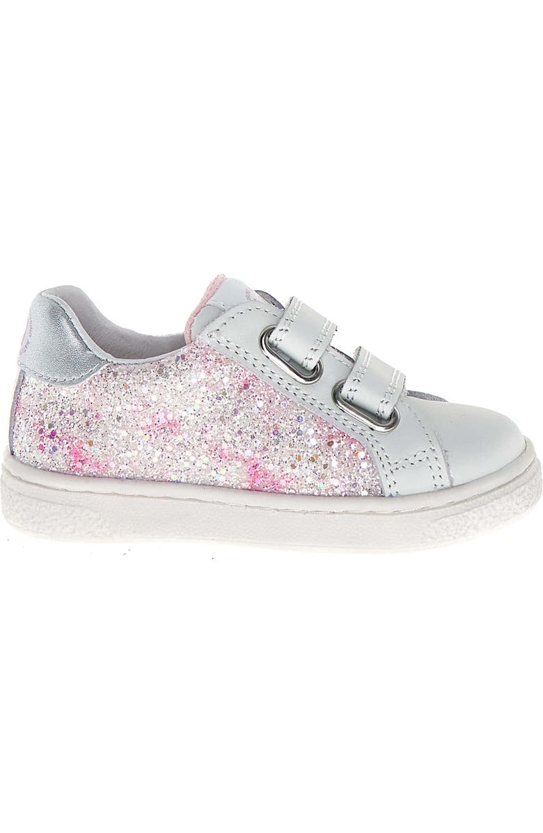 Naturino Kids' Pinn Sneaker, Alternate, color, White-Pink-Silver