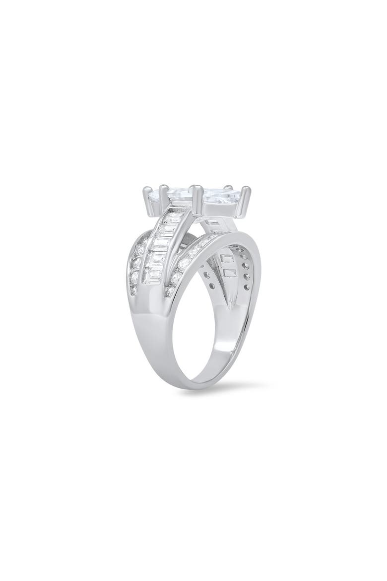 Sterling Silver Marquise Cubic Zirconia Ring, Alternate, color, SILVER