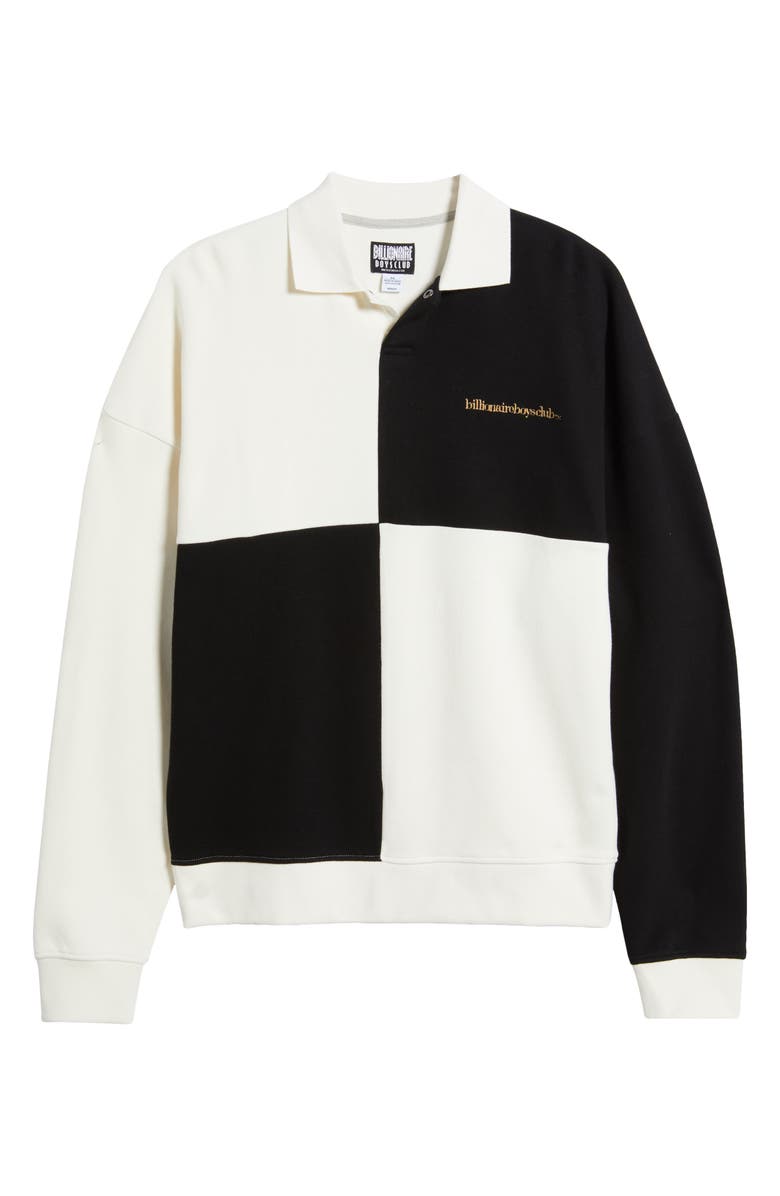 Billionaire Boys Club Mustang Colorblock Cotton Polo Sweatshirt, Alternate, color, 