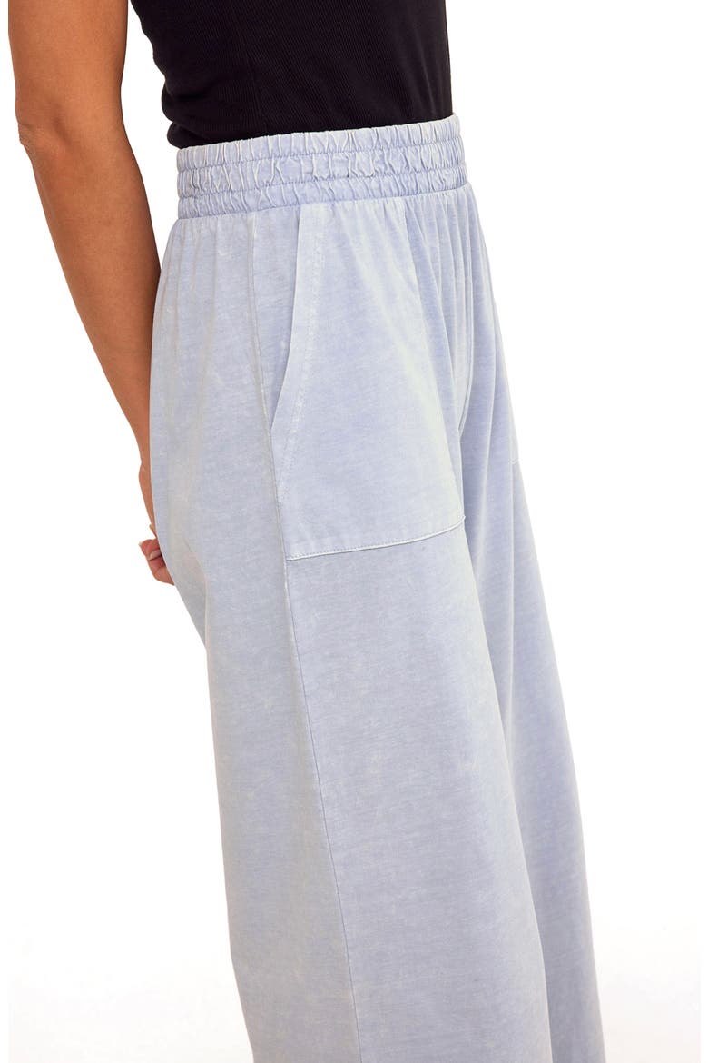 Alva Mineral Wash Pull-On Wide Leg Capri Pants, Alternate, color, HIGH TIDE