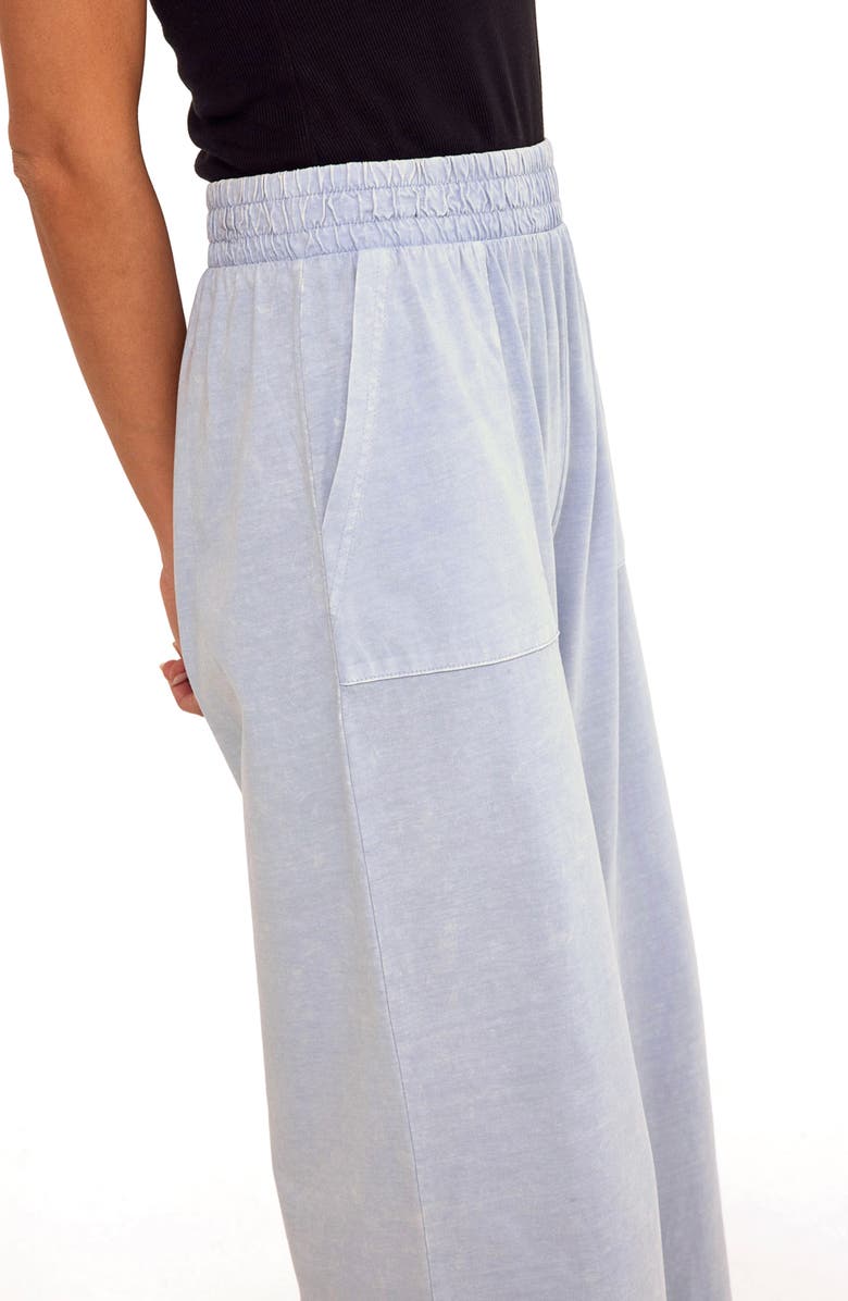 Threads 4 Thought Alva Mineral Wash Pull-On Wide Leg Capri Pants, Alternate, color, High Tide