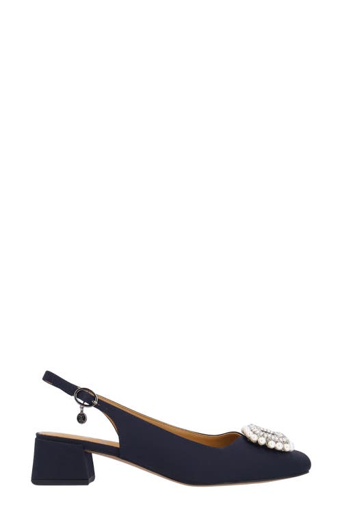 J. Reneé Eudora Embellished Slingback Pump In Blue