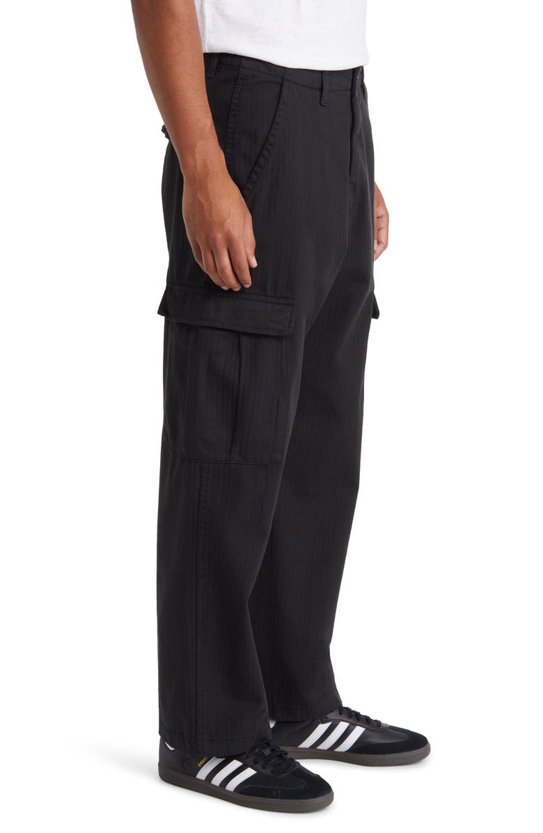 Wax London Santo Herringbone Organic Cotton Cargo Pants, Alternate, color,