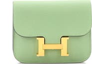 Pre-Owned Hermes Constance Slim Wallet Evercolor
