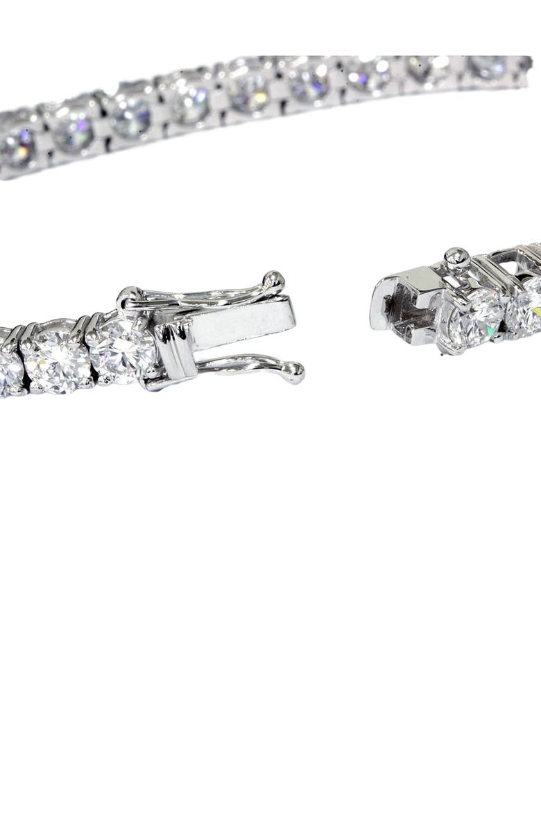 Bliss Diamond 13Ct Round-Cut Diamond Tennis Bracelet 14k Gold 7" Lab Grown, Alternate, color, White Gold