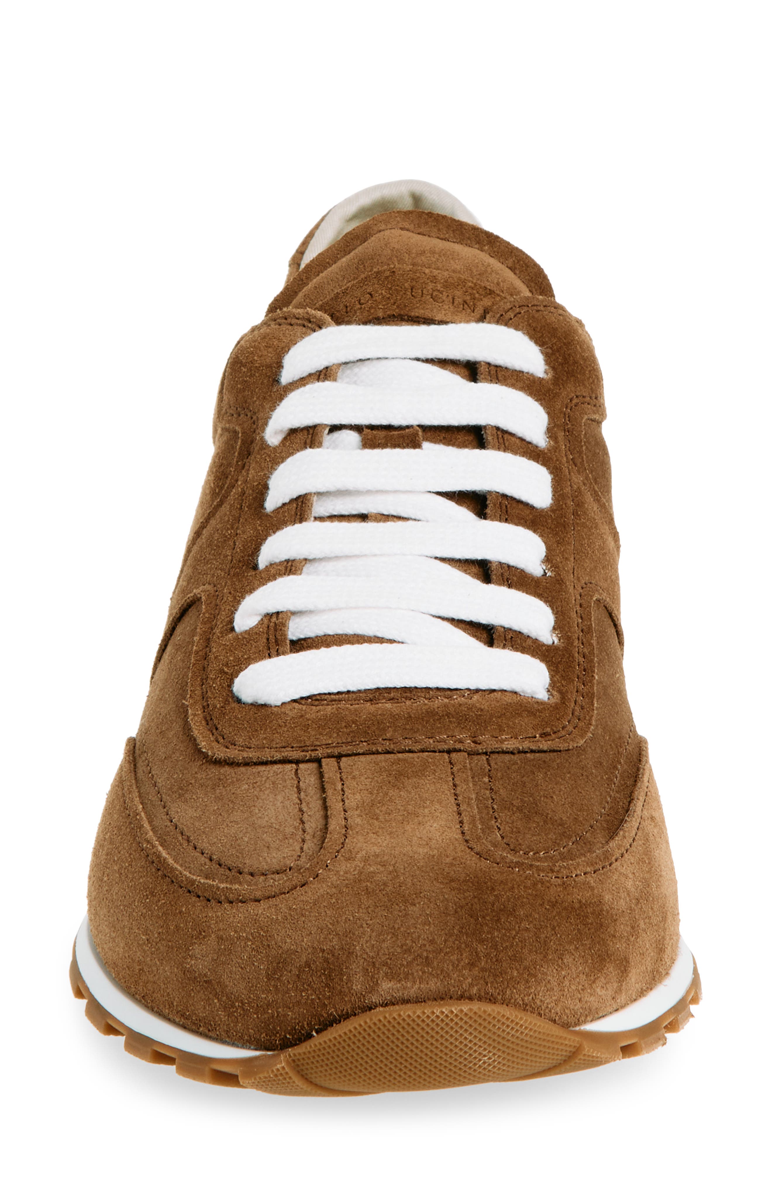 Brunello Cucinelli Suede Sneaker, Alternate, color, C9773 Caramello