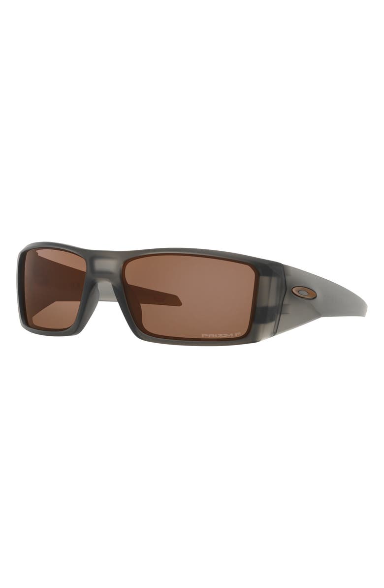 Oakley Heliostat 61mm Prizm<sup>™</sup> Polarized Rectangular Sunglasses, Alternate, color, 