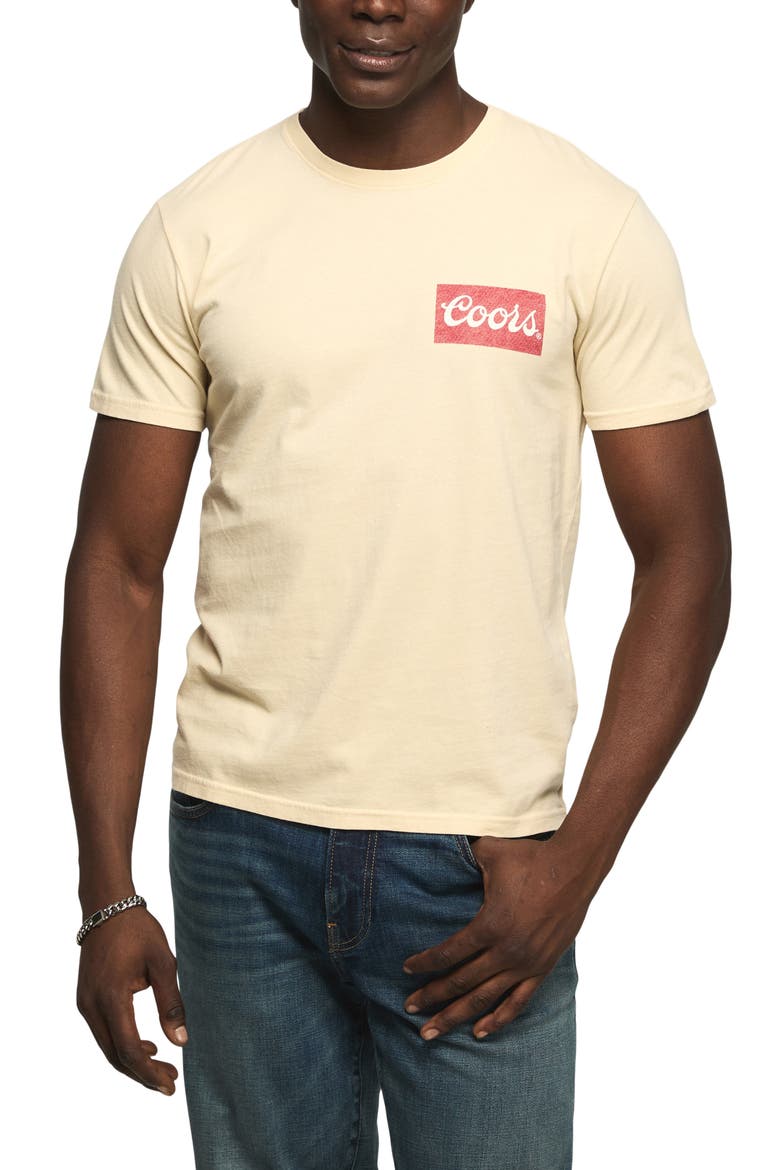 Coors Cotton Graphic T-Shirt, Main, color, BONE WHITE