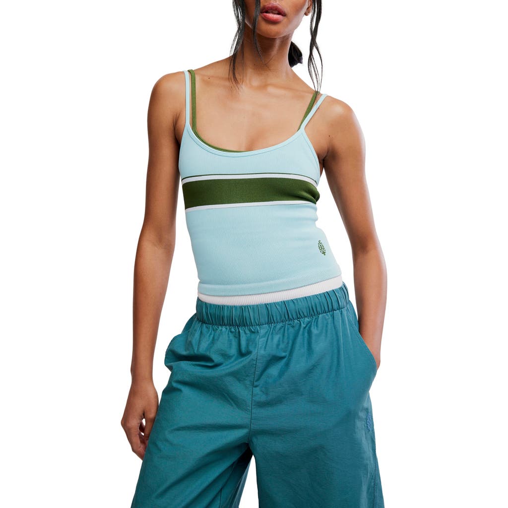 Free People All Clear Rib Tank In Multi