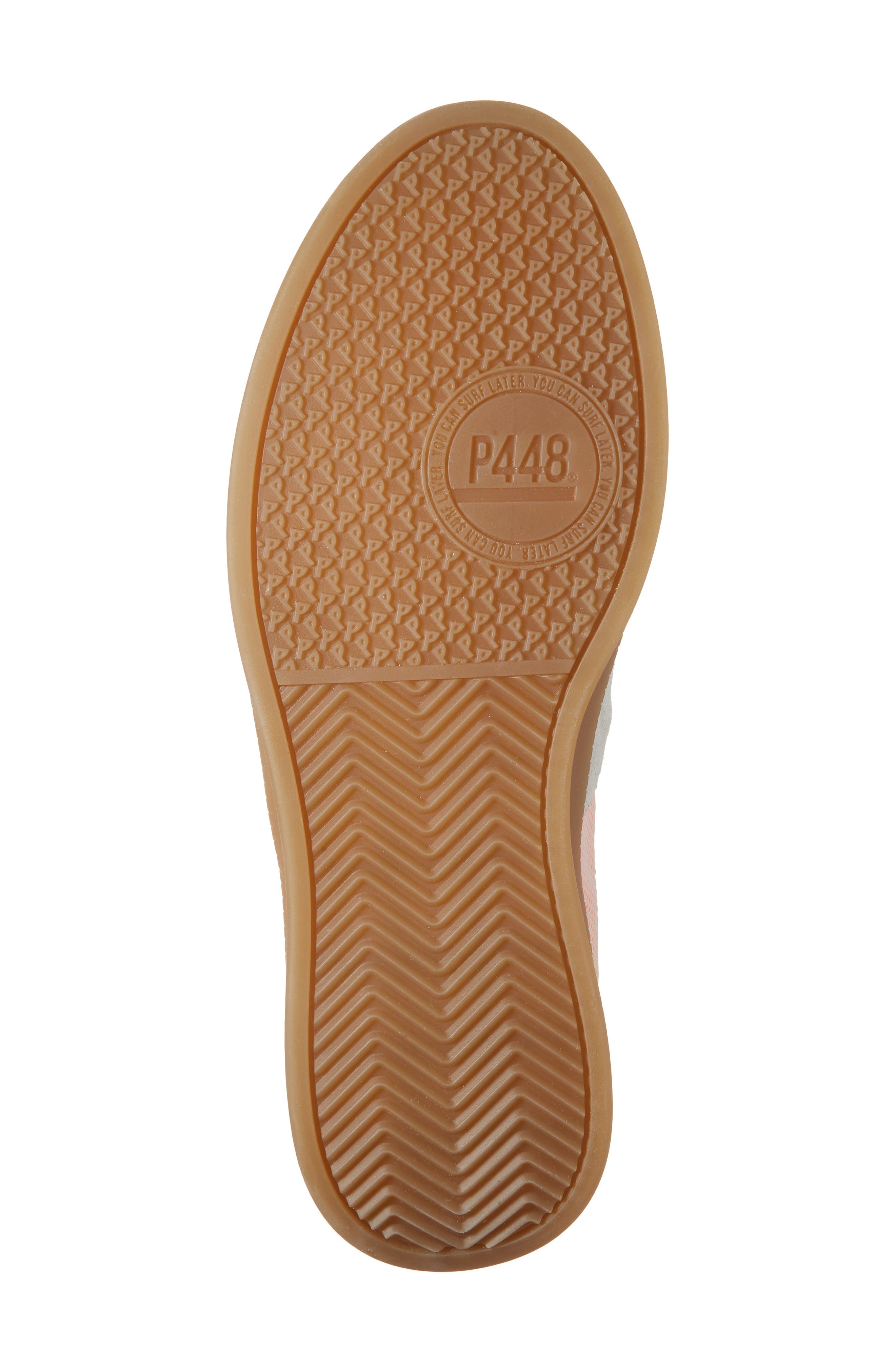 P448 Monza Low Top Sneaker, Alternate, color, White/Orange