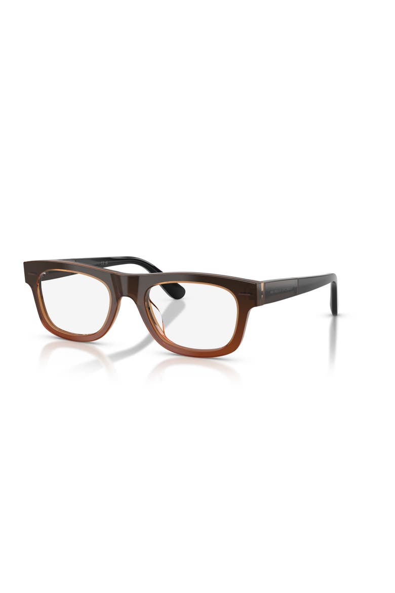 53mm Rectangle optical glasses, Main, color, Black