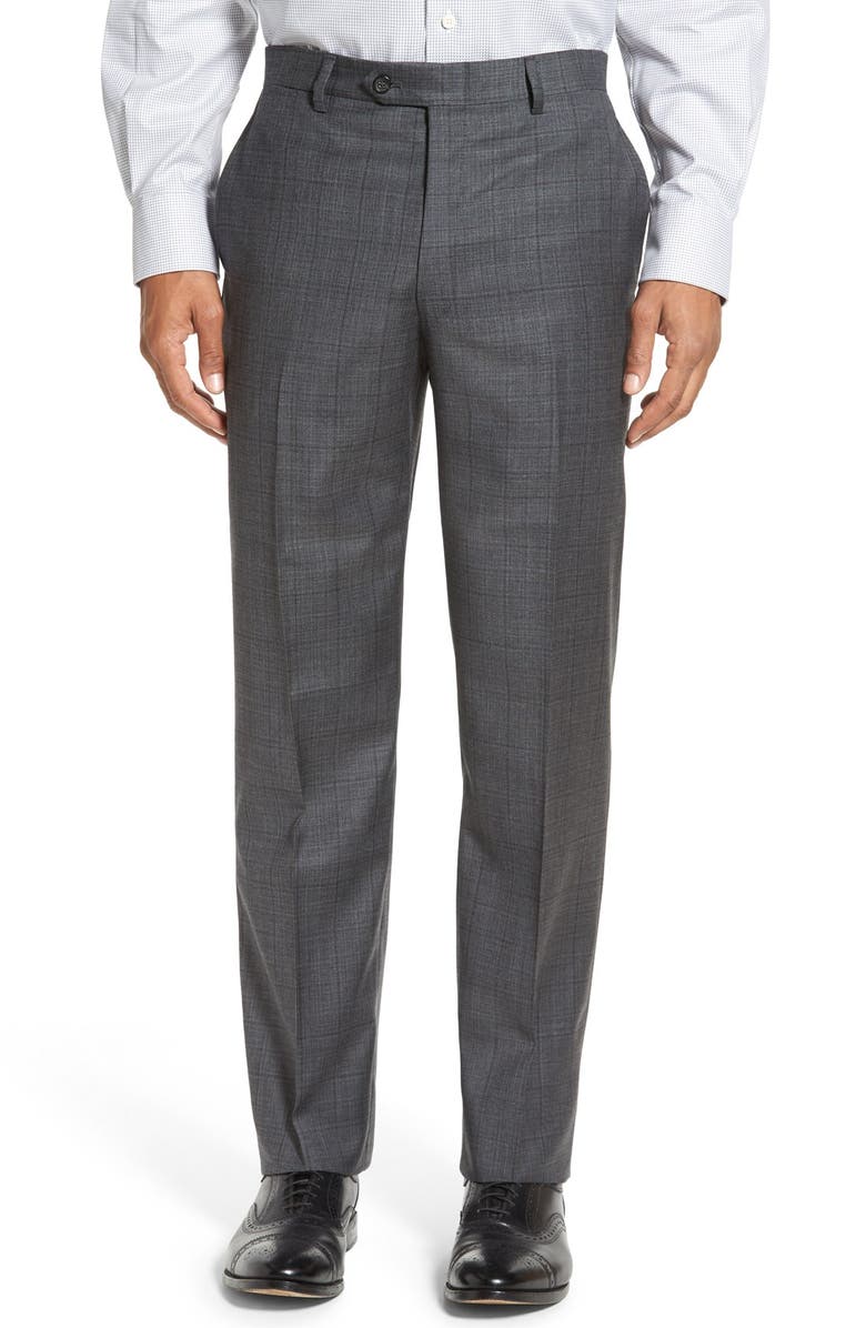 Hart Schaffner Marx New York Classic Fit Plaid Wool Suit, Alternate, color,