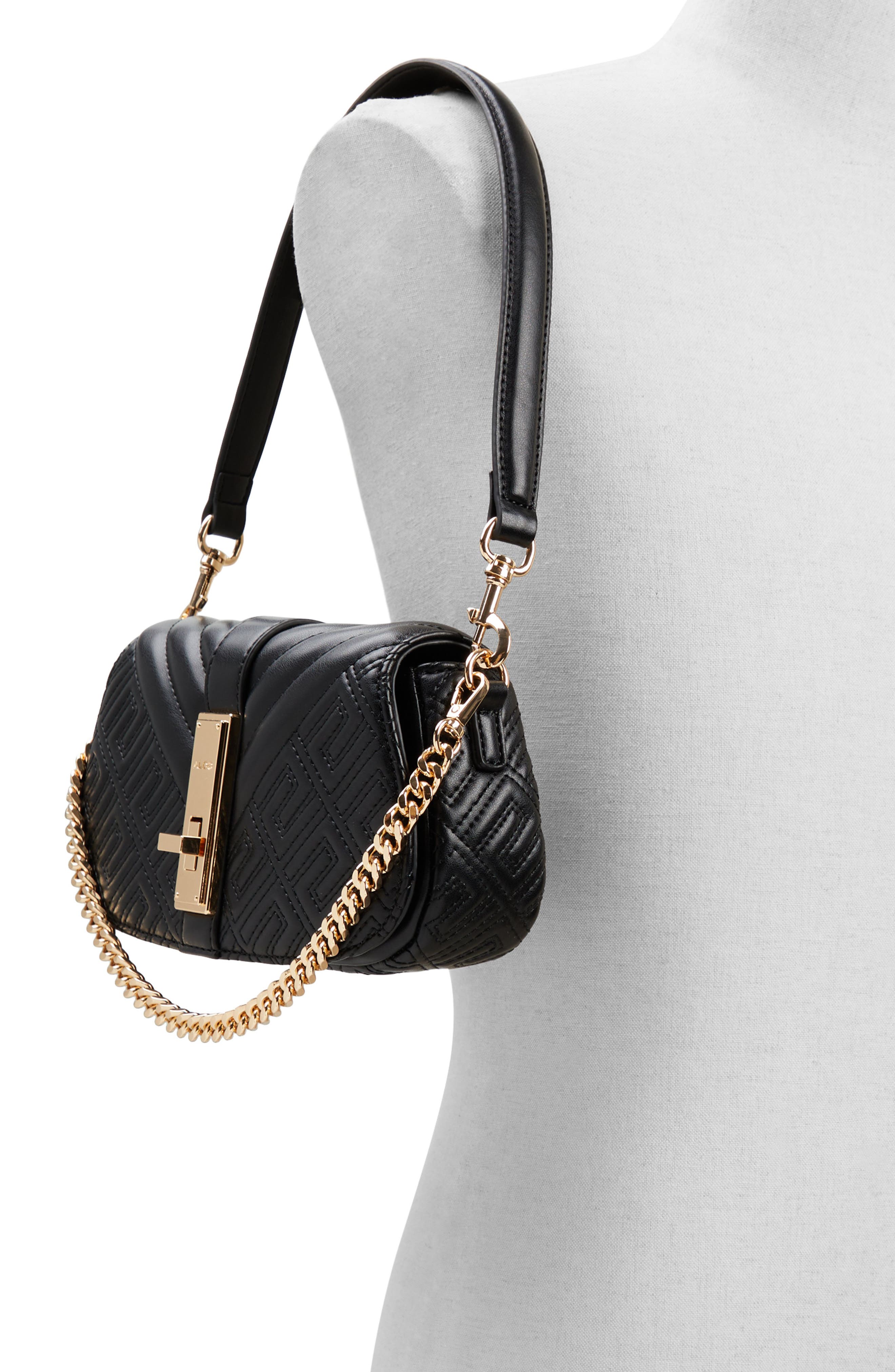 ALDO Romie Quilted Faux Leather Crossbody Bag, Alternate, color, 