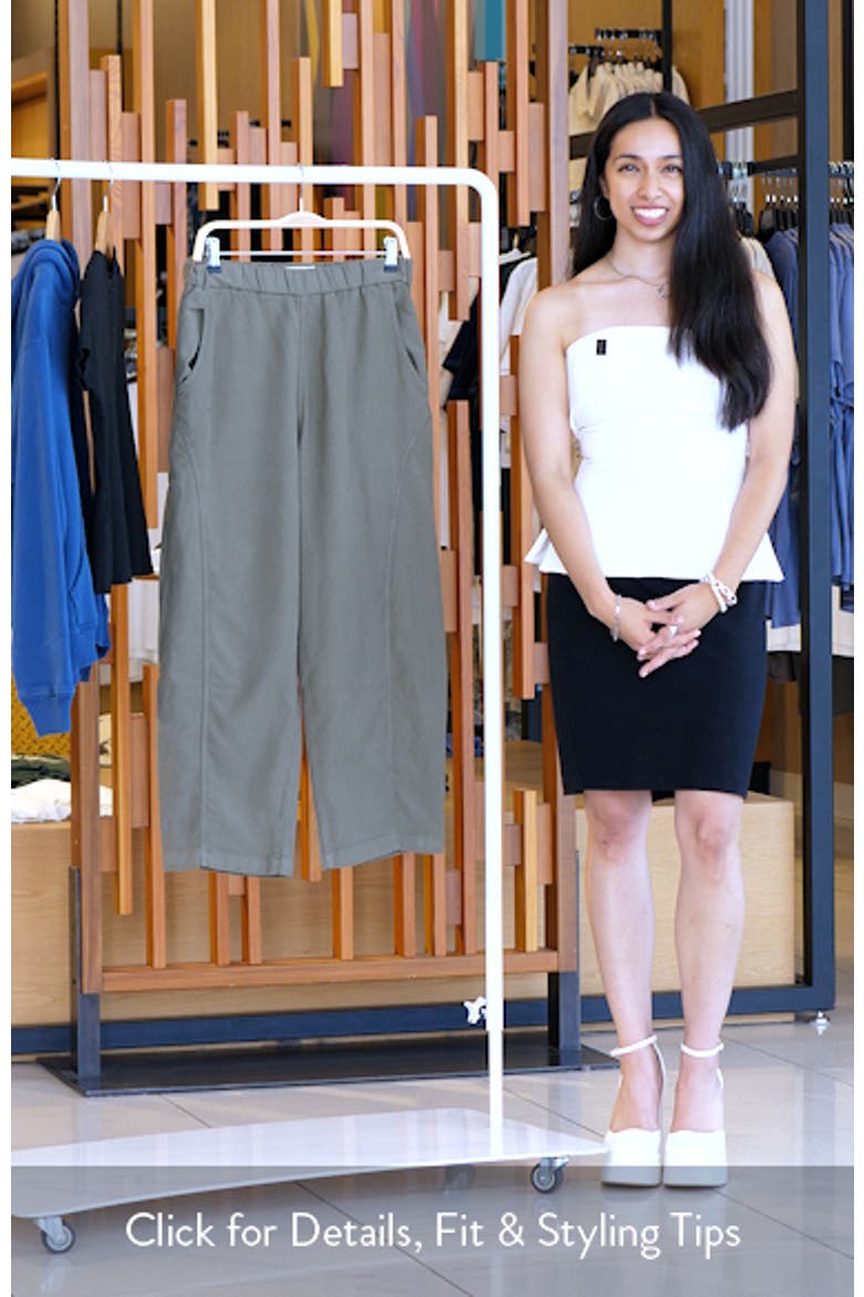 Jessie Barrel Leg Twill Pants video