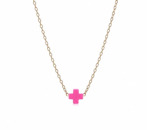 Halo Gold Filled Cross Necklace