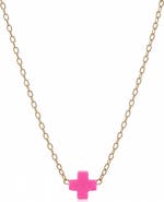 Bowood Lane Halo Gold Filled Cross Necklace