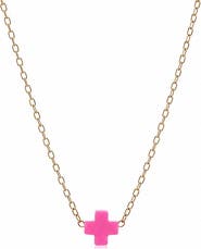 Bowood Lane Halo Gold Filled Cross Necklace