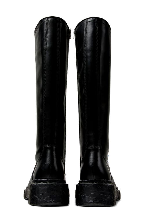Camper Lab Vamonos Combat Boot In Black
