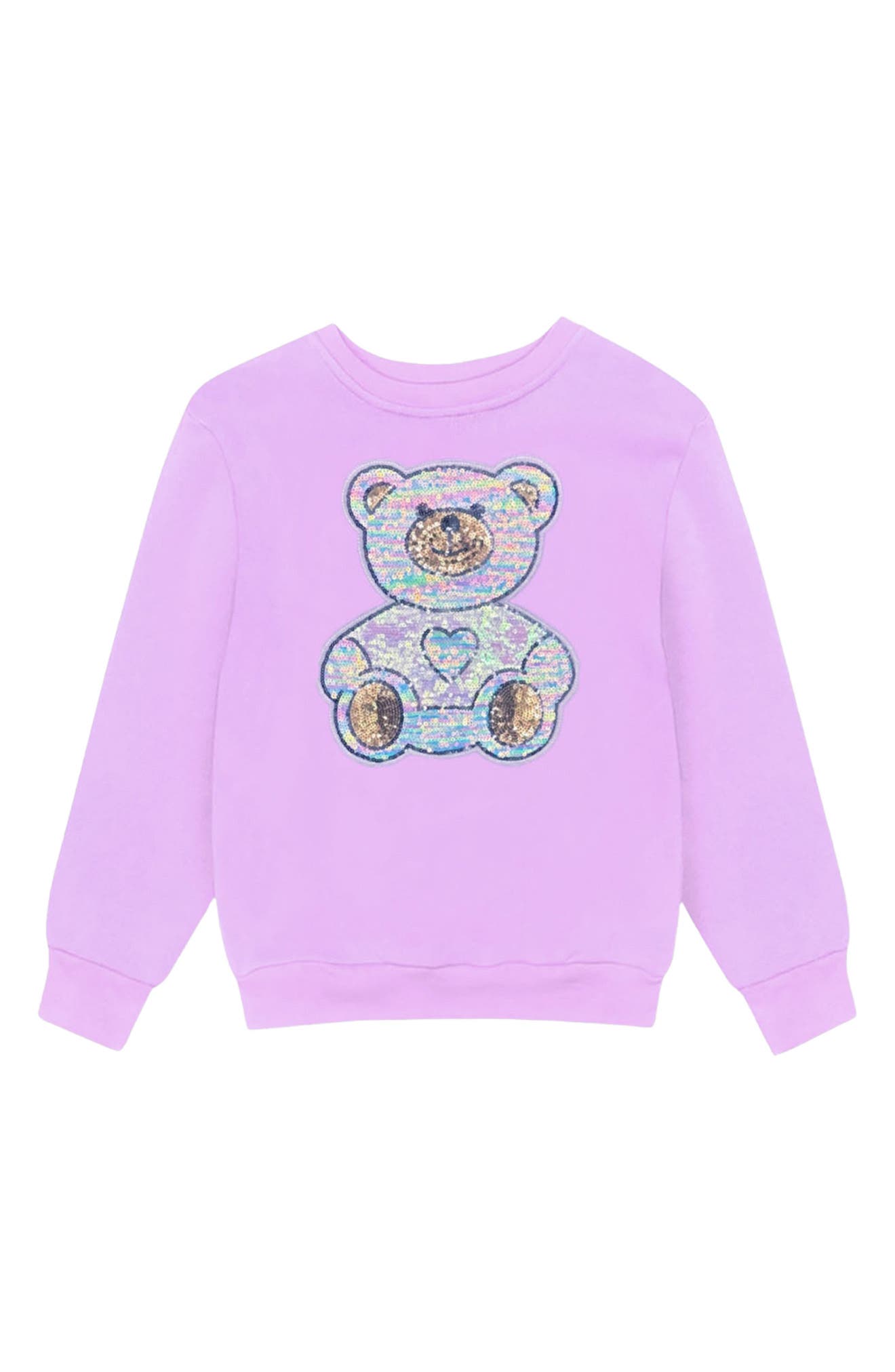 Kids' Sequin Bear Graphic Sweatshirt