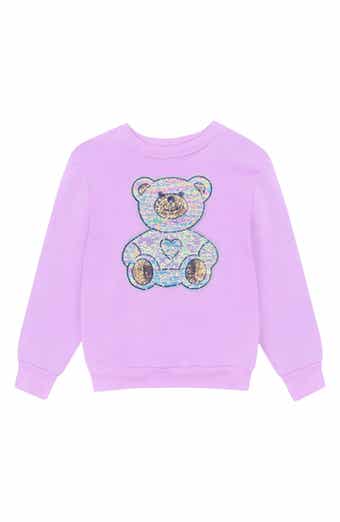 Kids' Sequin Bear Graphic Sweatshirt