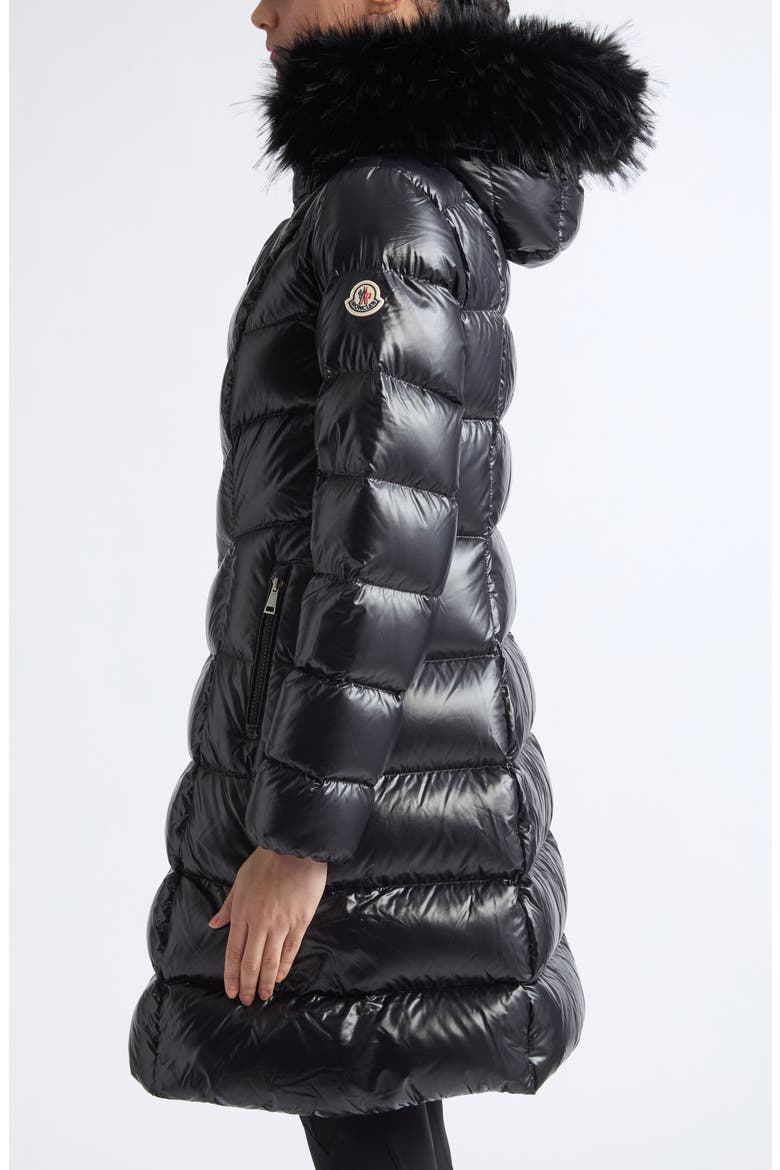 Fulmarusse Quilted Down Coat, Alternate, color, BLACK