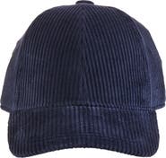 Bruno Magli Wide Wale Corduroy Baseball Cap
