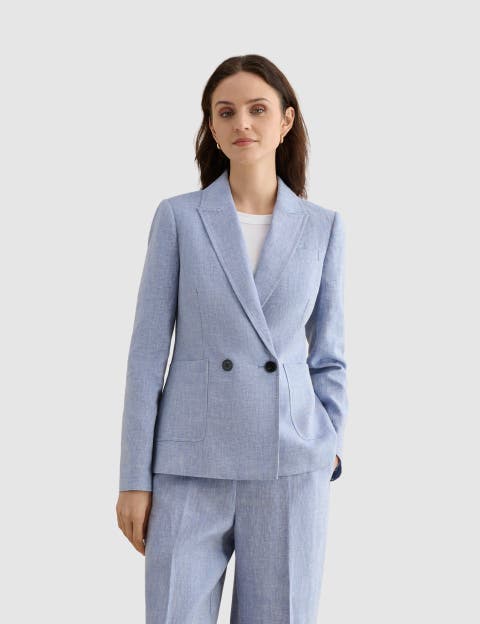 Estella Double Breasted Linen Jacket