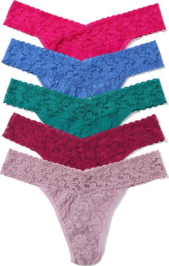 Holiday Assorted 5-Pack Original Rise Thongs