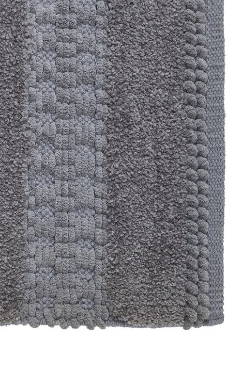 Vcny Home Tahari Home Asalia Chenille Bath Mat In Steel Grey