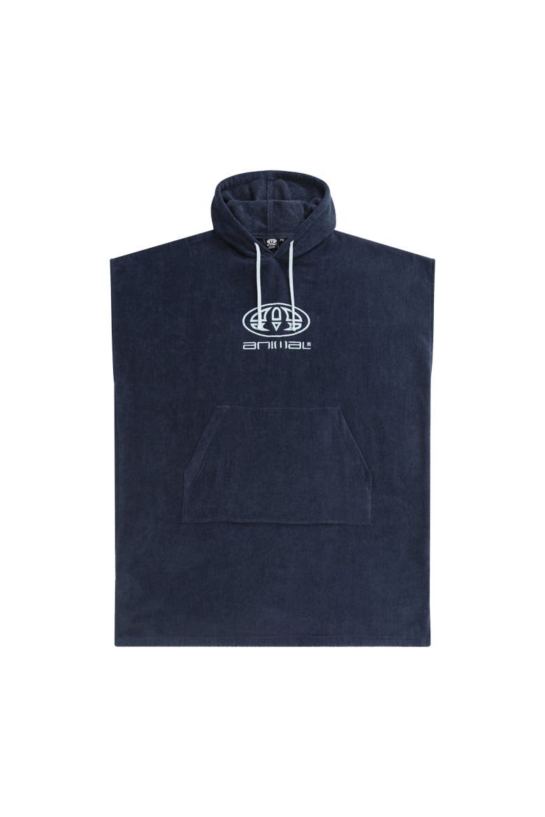 Jacob Towelling Natural Poncho, Main, color, Dark Blue