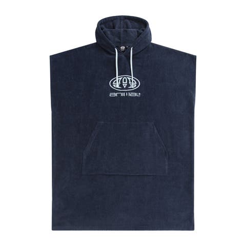 Jacob Towelling Natural Poncho
