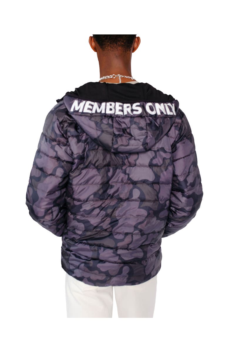 Members Only Men's Solid Packable Down Jacket, Alternate, color, Black