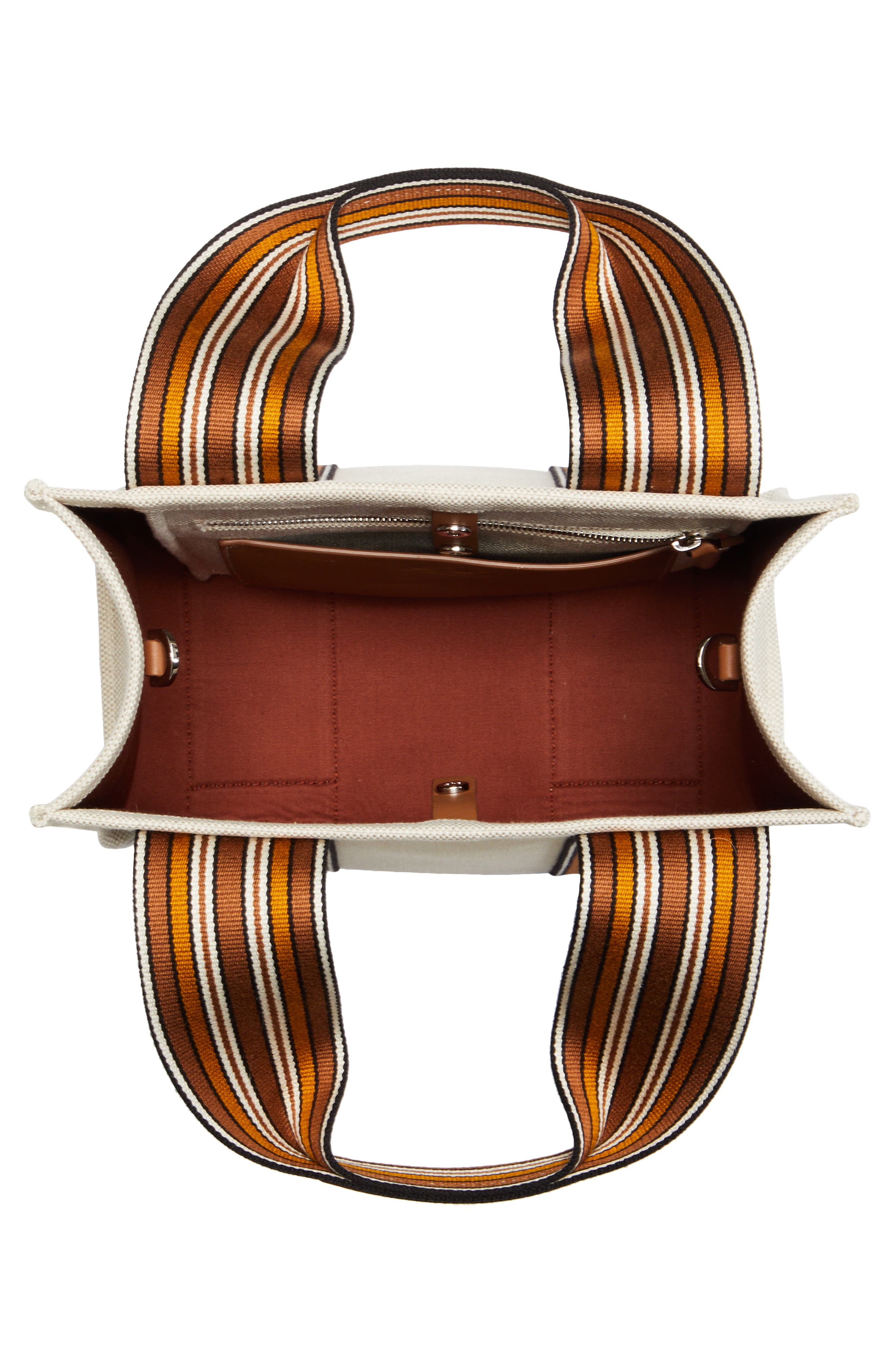 Loro Piana The Suitcase Mini Stripe Linen & Cotton Tote, Alternate, color, 