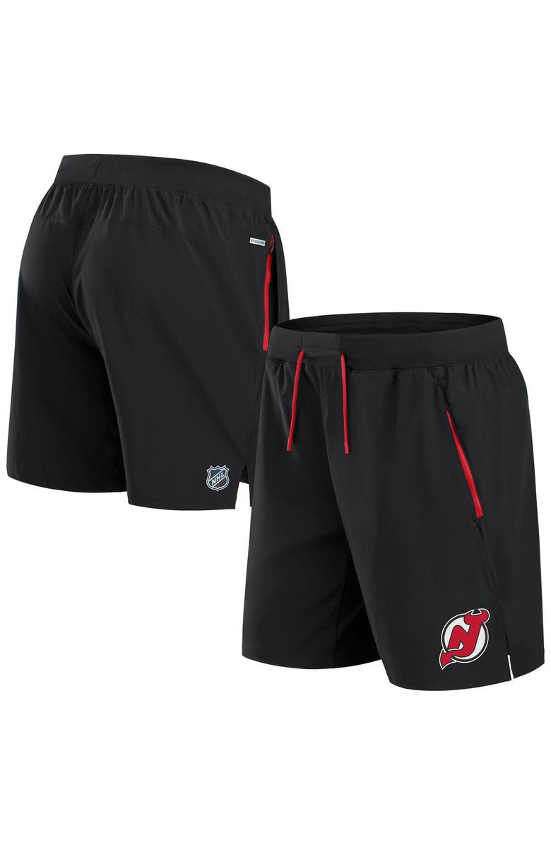 FANATICS Men
s Fanatics Black New Jersey Devils Authentic Pro Rink Performance Shorts, Main, color, Black
