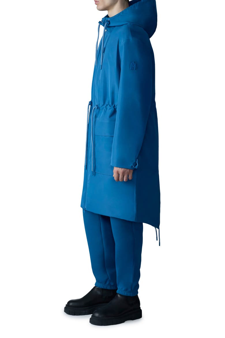 Broden-Z Long Hooded Raincoat, Alternate, color, TIDE-FOG BLUE