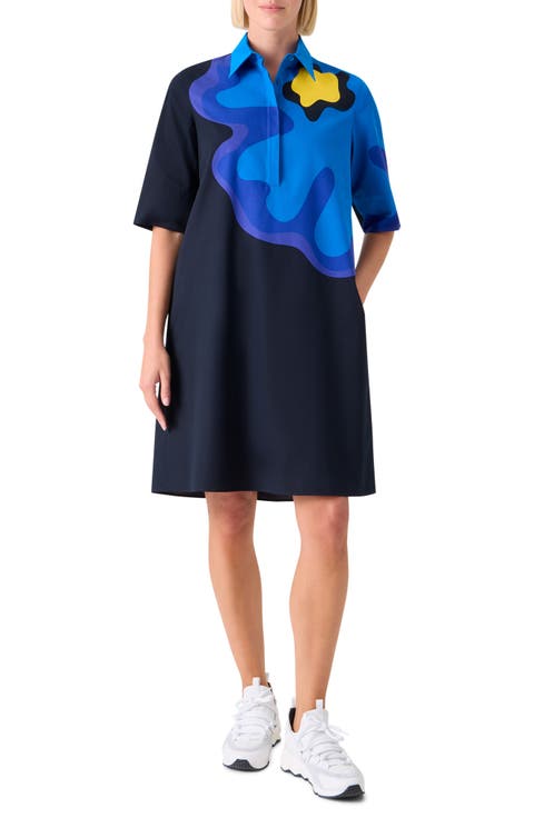 Floral Cotton Poplin Shirtdress