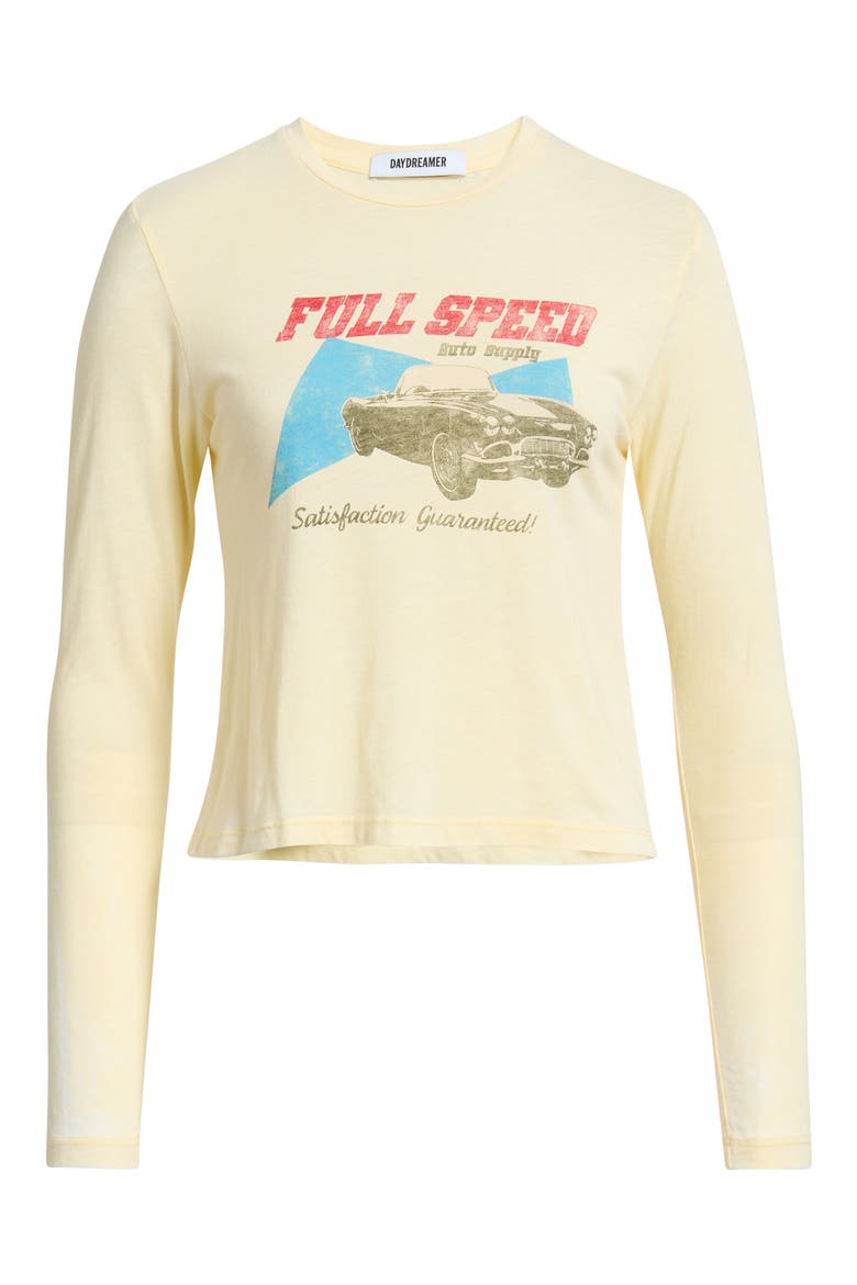 Full Speed Auto Supply Graphic Burnout Tee, Alternate, color, SHEER YELLOW