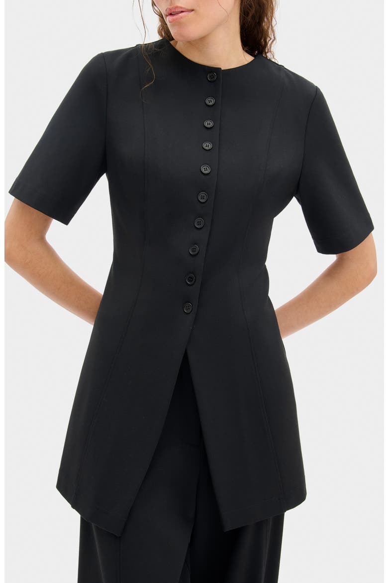Poppy Ponte Tunic, Main, color, BLACK