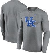 Nike Men's Nike Heather Gray Kentucky Wildcats Primetime Primary Legend Long Sleeve T-Shirt