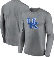 Nike Men's Nike Heather Gray Kentucky Wildcats Primetime Primary Legend Long Sleeve T-Shirt