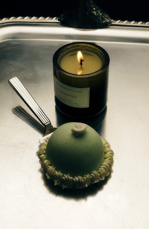 Flamingo Estate Prinsesstarta Candle In Green