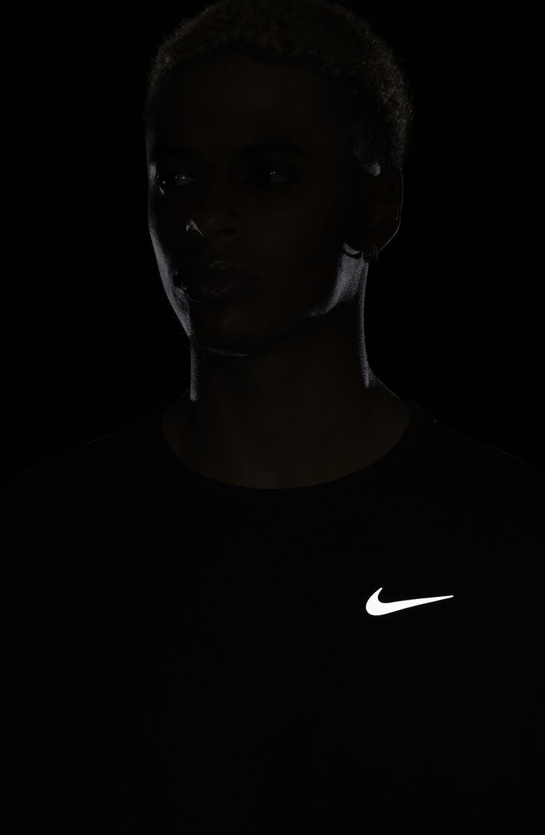 Nike Dri-FIT UV Long-Sleeve Running Top, Alternate, color, Black