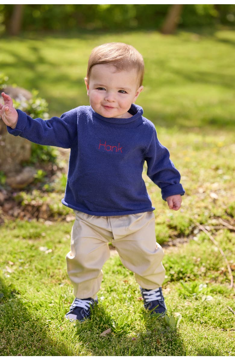 Little English Kids
 Banded Pant, Alternate, color, Pebble Twill