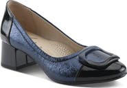 AZURA BY SPRING STEP Babysteps Two-Tone Cap Toe Pump